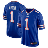 Number Groom Buffalo Bills Football Jersey, Royal Game Sportswear Jersey Shirt, Lightweight Breathable Athletic Jersey, Casual Gift for Men