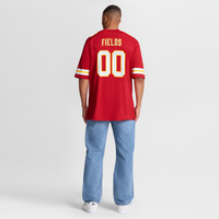Justin Fields Kansas City Chiefs Football Jersey, Red Game Sportswear Jersey Shirt, Lightweight Breathable Athletic Jersey, Casual Gift for Men