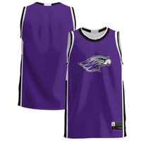 Wisconsin-Whitewater Warhawks Basketball Jersey, Purple Sportswear Jersey Shirt, Sleeveless Athletic Tank Jersey, Casual Gift for Men