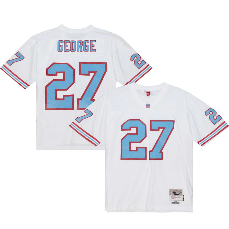 Eddie George Tennessee Oilers Football Jersey, White Sportswear Jersey Shirt, Lightweight Breathable Athletic Jersey, Casual Gift for Men