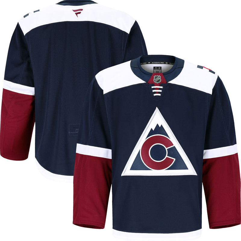 Colorado Avalanche Hockey Jersey, Navy Authentic Alternate Sportswear Jersey Shirt, Long Sleeve Hockey Sweater Jersey, Casual Gift for Men
