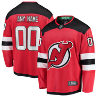 New Jersey Devils Hockey Jersey, Red Breakaway Sportswear Jersey Shirt, Long Sleeve Hockey Sweater Jersey, Casual Gift for Men, Style 2791504
