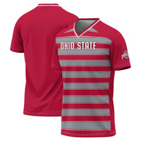 Ohio State Buckeyes Soccer Jersey, Scarlet Fashion Sportswear Jersey Shirt, Lightweight Breathable Athletic Jersey, Casual Gift for Men