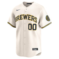 Milwaukee Brewers Baseball Jersey, Cream Sportswear Jersey Shirt, Lightweight Breathable Athletic Jersey, Casual Gift for Men, Style 202644556
