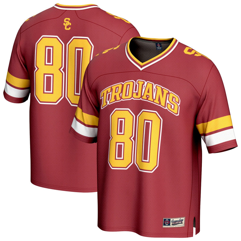 USC Trojans Football Jersey, Cardinal Sportswear Jersey Shirt, Lightweight Breathable Athletic Jersey, Casual Gift for Men, Style 202694025
