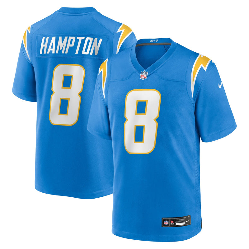 Omarion Hampton Los Angeles Chargers Football Jersey, Sportswear Jersey Shirt, Lightweight Athletic Jersey, Casual Gift for Men, Style 201359831