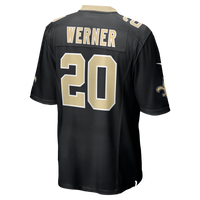 Pete Werner New Orleans Saints Football Jersey, Black Game Sportswear Jersey Shirt, Lightweight Breathable Athletic Jersey, Casual Gift for Men
