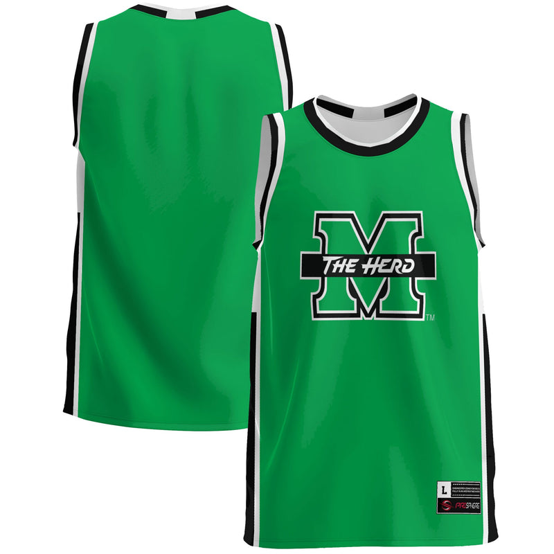 Marshall Thundering Herd Basketball Jersey, Green Lightweight Sportswear Jersey Shirt, Sleeveless Athletic Tank Jersey, Casual Gift for Men