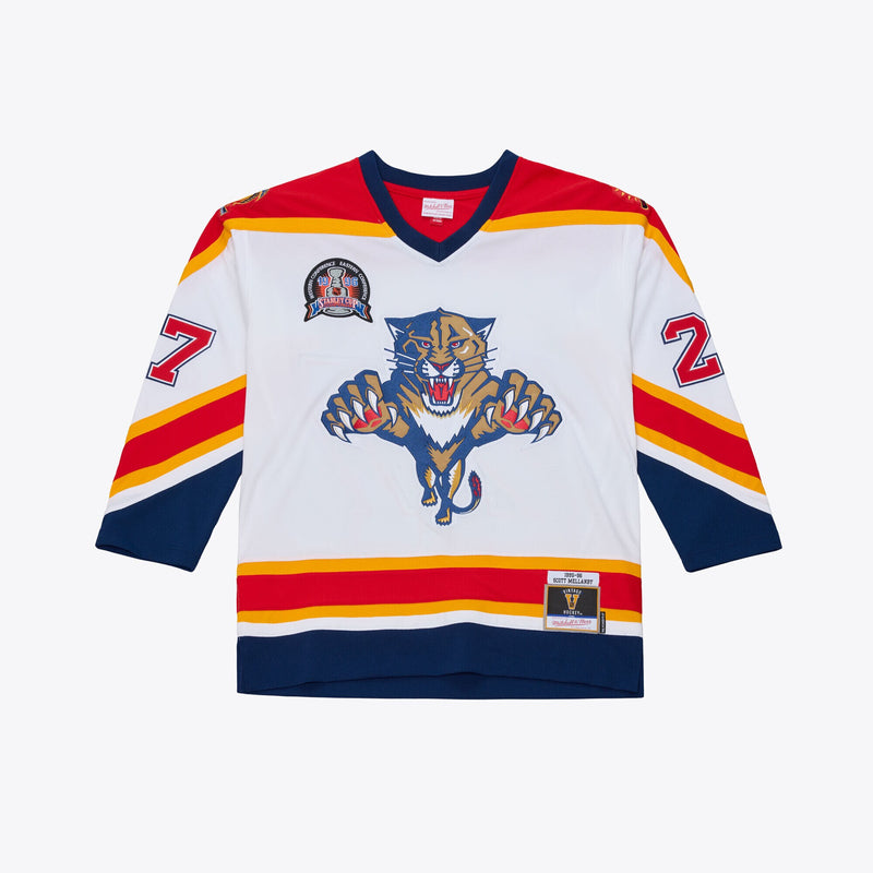 Scott Mellanby Florida Panthers Hockey Jersey, White Sportswear Jersey Shirt, Long Sleeve Hockey Sweater Jersey, Casual Gift for Men