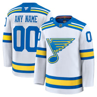 St. Louis Blues Hockey Jersey, White Premium Sportswear Jersey Shirt, Long Sleeve Hockey Sweater Jersey, Casual Gift for Men, Style 203133906