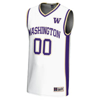 Washington Huskies Basketball Jersey, White Fashion Lightweight Sportswear Jersey Shirt, Sleeveless Athletic Tank Jersey, Casual Gift for Men
