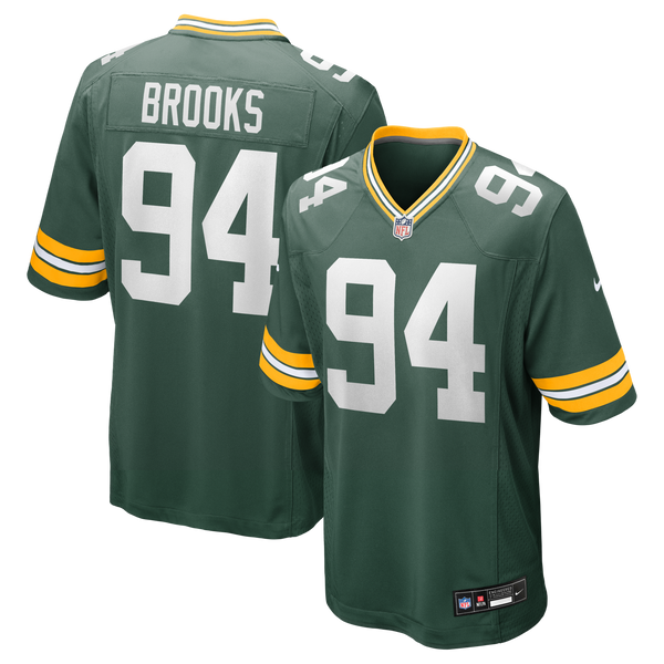 Green Bay Packers Karl Brooks Green Game Jersey