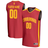 USC Trojans Basketball Jersey, Cardinal Fashion Sportswear Jersey Shirt, Sleeveless Athletic Tank Jersey, Casual Gift for Men, Style 202342994