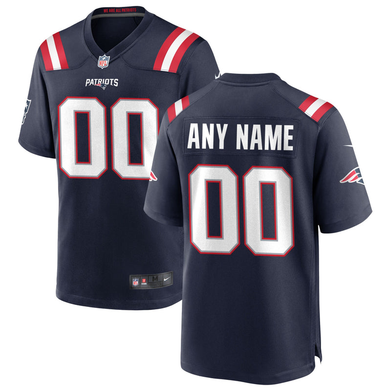 Navy Custom Game Jersey New England Patriots Football Jersey, Sportswear Jersey Shirt, Lightweight Athletic Jersey, Casual Gift for Men