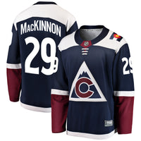 Nathan MacKinnon Colorado Avalanche Hockey Jersey, Navy Sportswear Jersey Shirt, Long Sleeve Hockey Sweater Jersey, Casual Gift for Men