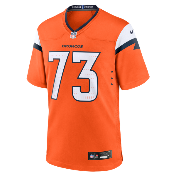 Denver Broncos Frank Crum Orange Team Game Jersey