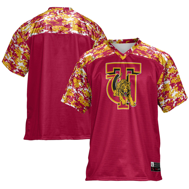 Tuskegee Golden Tigers Football Jersey, Crimson Sportswear Jersey Shirt, Lightweight Breathable Athletic Jersey, Casual Gift for Men