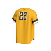 West Virginia Mountaineers Baseball Jersey, Sportswear Jersey Shirt, Lightweight Athletic Jersey, Casual Gift for Men, Style 202658921