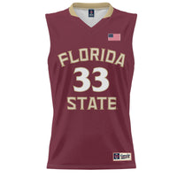 Florida State Seminoles Basketball Jersey, Garnet Sportswear Jersey Shirt, Sleeveless Athletic Tank Jersey, Casual Gift for Men, Style 200402969