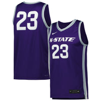 Kansas State Wildcats Basketball Jersey, Purple Sportswear Jersey Shirt, Sleeveless Athletic Tank Jersey, Casual Gift for Men, Style 5200439
