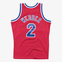 Washington Bullets Chris Webber 1994 Swingman Road Basketball Jersey, Sportswear Jersey Shirt, Sleeveless Athletic Jersey, Casual Gift for Men