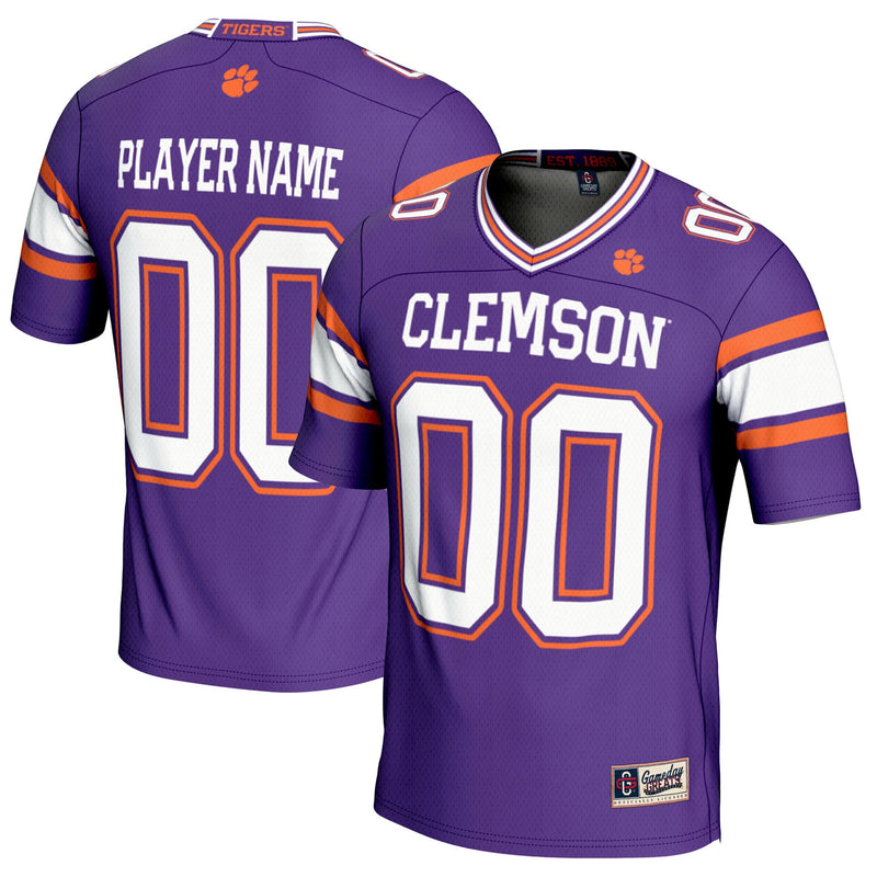 Clemson Tigers Football Jersey, Purple Sportswear Jersey Shirt, Lightweight Breathable Athletic Jersey, Casual Gift for Men
