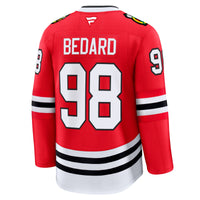 Connor Bedard Chicago Blackhawks Hockey Jersey, Red Premium Home Sportswear Jersey Shirt, Long Sleeve Hockey Sweater Jersey, Casual Gift for Men