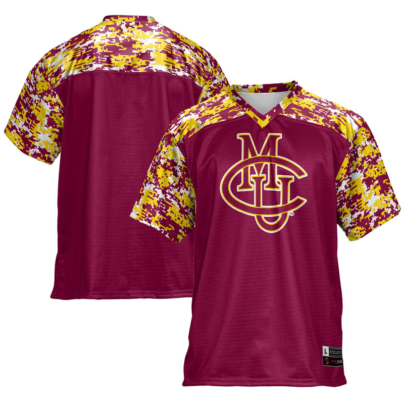 CMU Mavericks Football Jersey, Maroon Sportswear Jersey Shirt, Lightweight Breathable Athletic Jersey, Casual Gift for Men