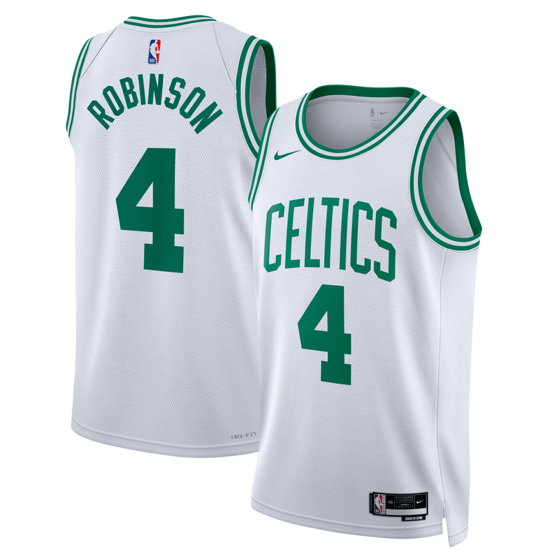 Mitchell Robinson Boston Celtics Basketball Jersey, White Swingman Sportswear Jersey Shirt, Sleeveless Athletic Tank Jersey, Casual Gift for Men