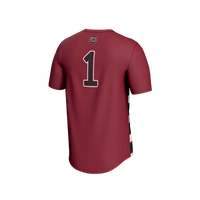 Garnet Soccer Jersey, Fashion Lightweight Sportswear Jersey Shirt, Lightweight Breathable Athletic Jersey, Casual Gift for Men