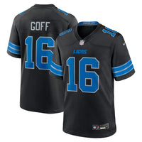 Jared Goff Detroit Lions Football Jersey, Black Game Sportswear Jersey Shirt, Lightweight Breathable Athletic Jersey, Casual Gift for Men