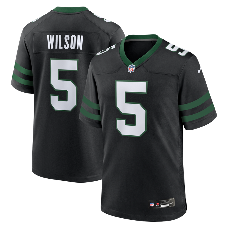 Garrett Wilson New York Jets Football Jersey, Black Game Sportswear Jersey Shirt, Lightweight Breathable Athletic Jersey, Casual Gift for Men