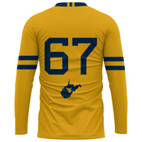 West Virginia Mountaineers Volleyball Jersey, Sportswear Jersey Shirt, Lightweight Athletic Jersey, Casual Gift for Men, Style 200461771