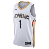 Zion Williamson New Orleans Pelicans Basketball Jersey, White Sportswear Jersey Shirt, Sleeveless Athletic Tank Jersey, Casual Gift for Men