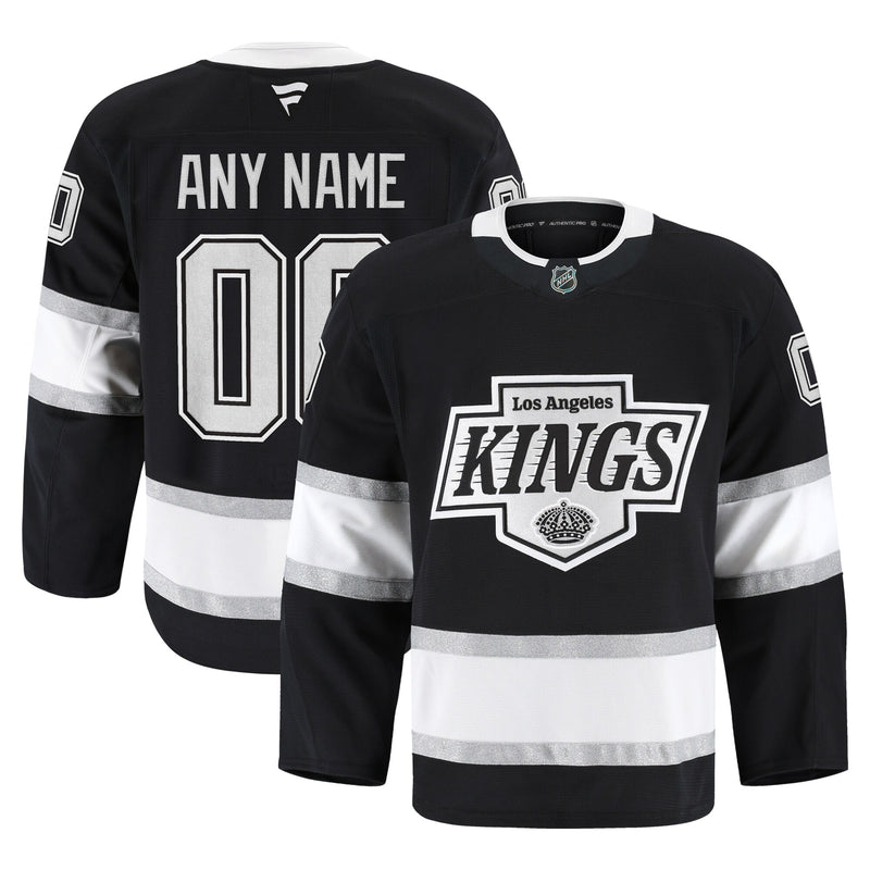 Los Angeles Kings Hockey Jersey, Black Sportswear Jersey Shirt, Long Sleeve Hockey Sweater Jersey, Casual Gift for Men, Style 202056757
