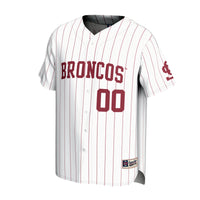 Santa Clara Broncos Baseball Jersey, White Sportswear Jersey Shirt, Lightweight Breathable Athletic Jersey, Casual Gift for Men, Style 204077144