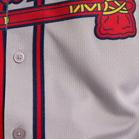 Ozzie Albies Atlanta Braves Baseball Jersey, Gray Limited Sportswear Jersey Shirt, Lightweight Breathable Athletic Jersey, Casual Gift for Men