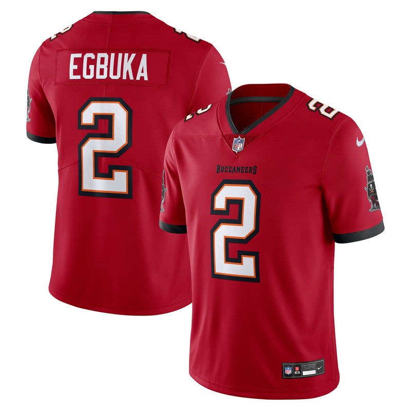 Emeka Egbuka Tampa Bay Buccaneers Football Jersey, Red Sportswear Jersey Shirt, Lightweight Breathable Athletic Jersey, Casual Gift for Men