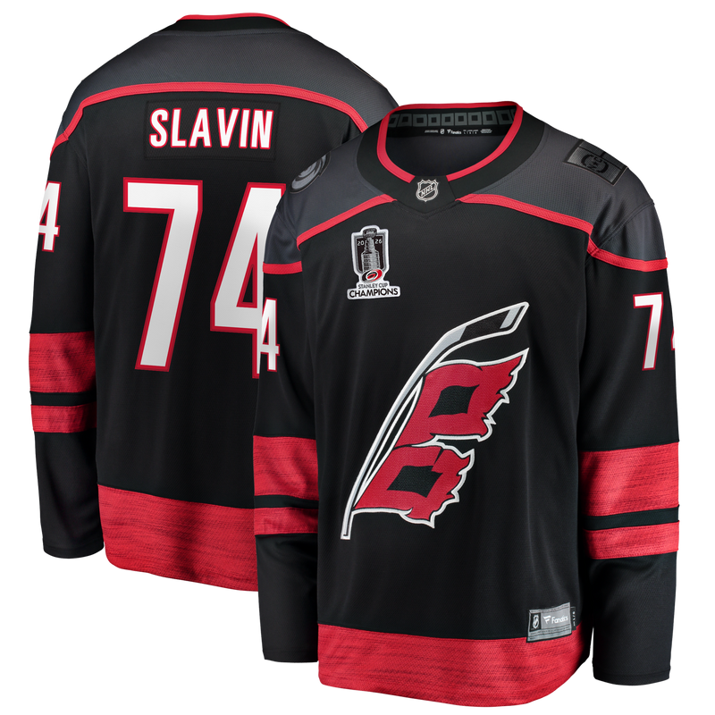 Jaccob Slavin Carolina Hurricanes Hockey Jersey, Sportswear Jersey Shirt, Long Sleeve Hockey Jersey, Casual Gift for Men, Style 204436549