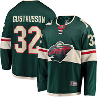 Filip Gustavsson Minnesota Wild Hockey Jersey, Green Breakaway Sportswear Jersey Shirt, Long Sleeve Hockey Sweater Jersey, Casual Gift for Men