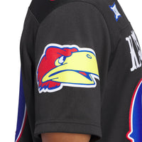Kansas Jayhawks Football Jersey, Black Alternate Sportswear Jersey Shirt, Lightweight Breathable Athletic Jersey, Casual Gift for Men