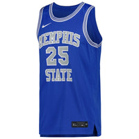 Memphis Tigers Basketball Jersey, Royal Retro Sportswear Jersey Shirt, Sleeveless Athletic Tank Jersey, Casual Gift for Men