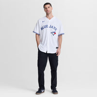 Shane Bieber Toronto Blue Jays Baseball Jersey, White Sportswear Jersey Shirt, Lightweight Breathable Athletic Jersey, Casual Gift for Men