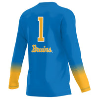 UCLA Bruins Volleyball Jersey, Royal Lightweight Sportswear Jersey Shirt, Lightweight Breathable Athletic Jersey, Casual Gift for Men