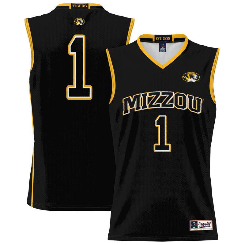 Missouri Tigers Basketball Jersey, Black Lightweight Sportswear Jersey Shirt, Sleeveless Athletic Tank Jersey, Casual Gift for Men