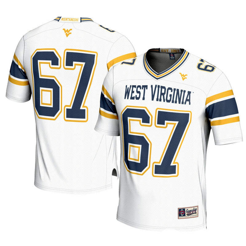 West Virginia Mountaineers Football Jersey, Sportswear Jersey Shirt, Lightweight Athletic Jersey, Casual Gift for Men, Style 200447731