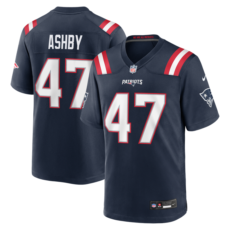 Julian Ashby New England Patriots Football Jersey, Navy Sportswear Jersey Shirt, Lightweight Breathable Athletic Jersey, Casual Gift for Men
