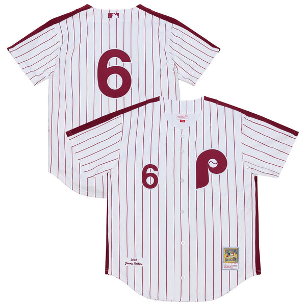 Philadelphia Phillies Jimmy Rollins White 2003 Cooperstown Collection Authentic Jersey
