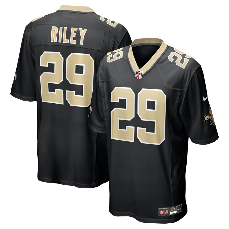 Quincy Riley New Orleans Saints Football Jersey, Black Game Sportswear Jersey Shirt, Lightweight Breathable Athletic Jersey, Casual Gift for Men