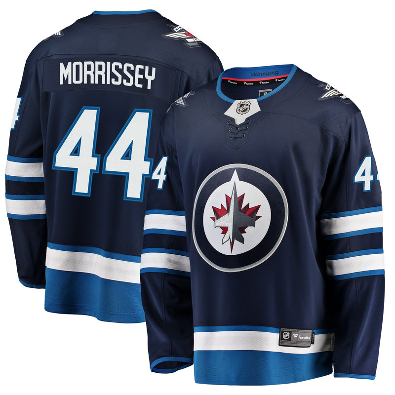 Josh Morrissey Winnipeg Jets Hockey Jersey, Navy Replica Sportswear Jersey Shirt, Long Sleeve Hockey Sweater Jersey, Casual Gift for Men